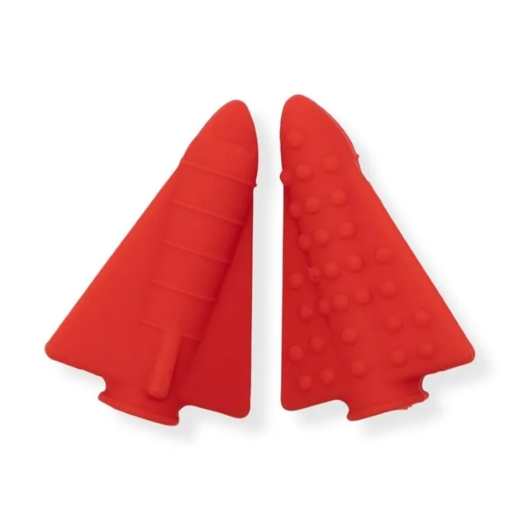 Jellystone Designs, nakładki antystresowe na ołówek, czerwony, 2 szt.