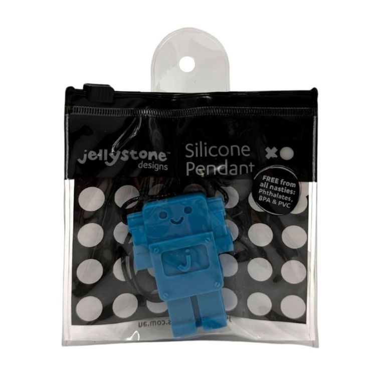 Jellystone Designs, Robot, wisiorek antystresowy, niebieski