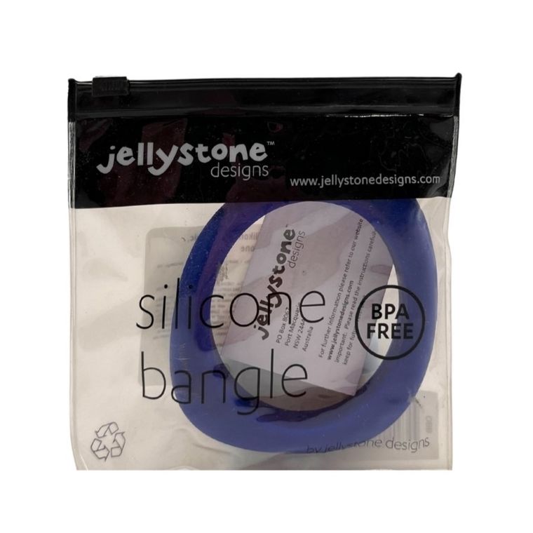 Jellystone, Organic Bangle, bransoletka silikonowa, granatowa