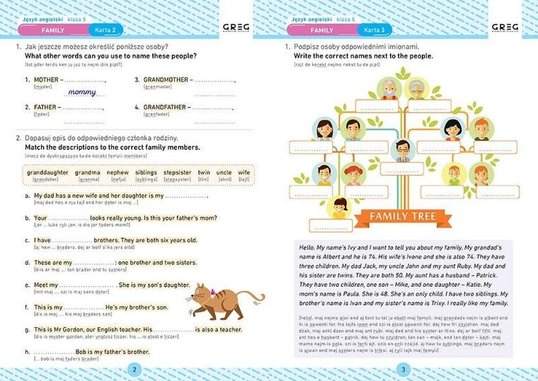 Język angielski. Karty pracy w szkole i w domu. Klasa 5