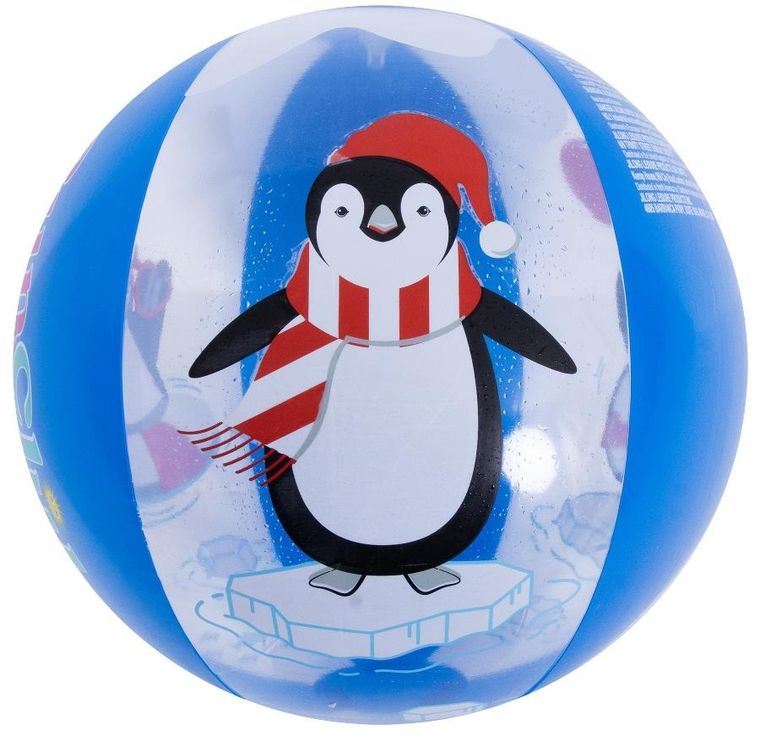 Jilong, dmuchana piłka plażowa, pingwin, 50 cm