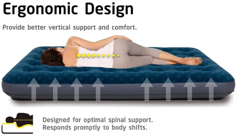 Jilong, materac flokowany 1-osobowy z nadrukiem 3D, 191-73-22 cm