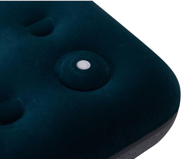 Jilong, materac flokowany z wbudowaną pompką nożną, 2-osobowy, 191-137-22 cm