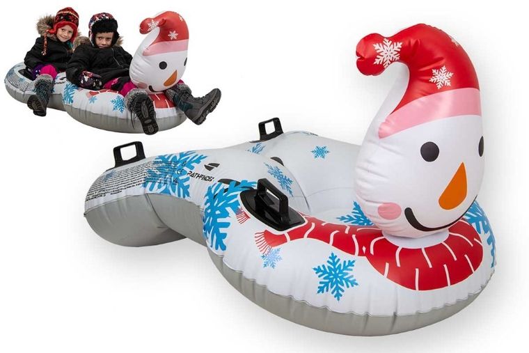 Jilong, ślizg sanki dmuchane 2 osobowe Snowman, 138-74-80 cm