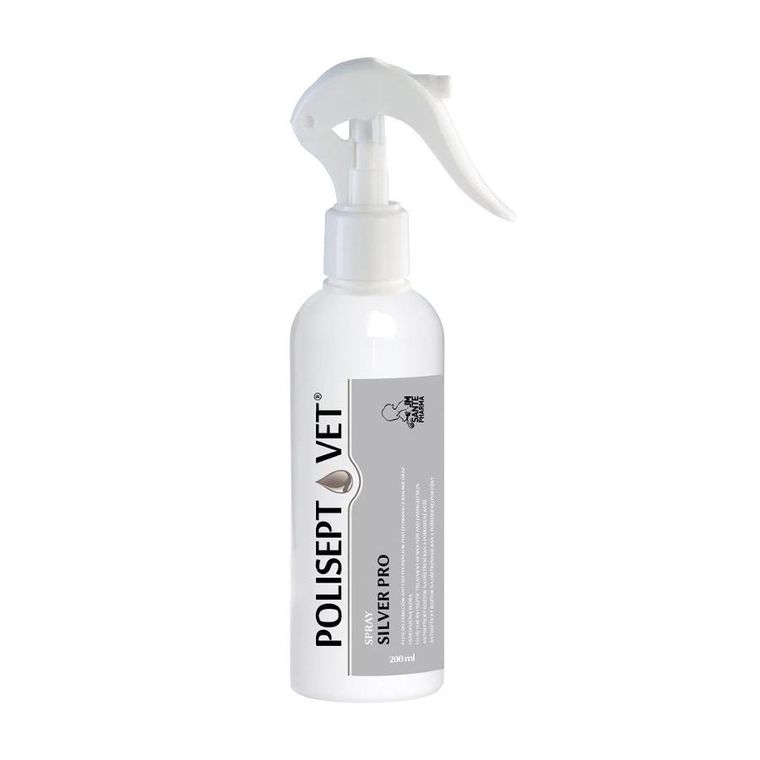 JM Sante, Polisept Vet, Pro Silver, spray do pielęgnacji ran, 200 ml
