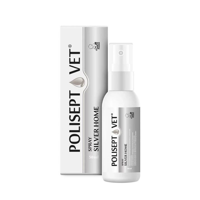 JM Sante, Polisept Vet, Pro Silver, spray do pielęgnacji ran, 50 ml