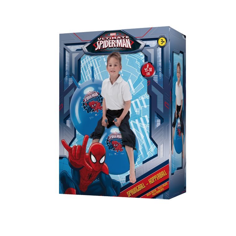 John, Spider-Man, piłka do skakania z uchwytami, 45-50 cm