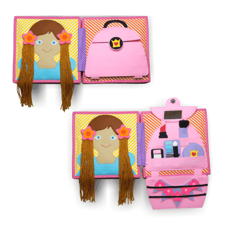 Jolly Designs. Księżniczka. Książeczka sensoryczno-manipulacyjna