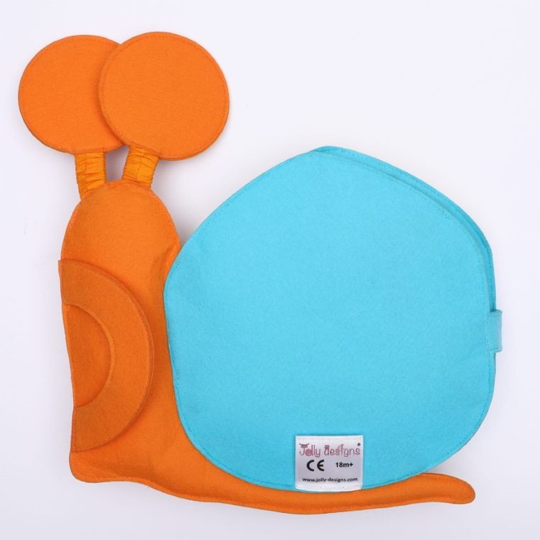 Jolly Designs. Ślimak. Podróżna książeczka sensoryczno-manipulacyjna