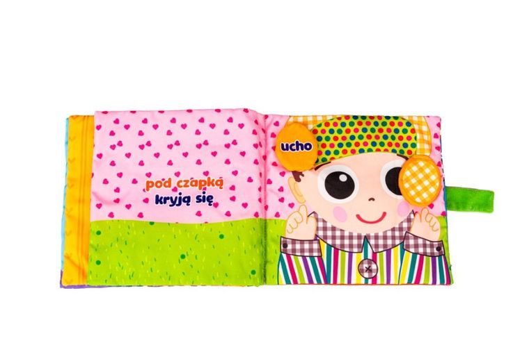 JollyBaby, Odkrywam części ciała, miękka książeczka