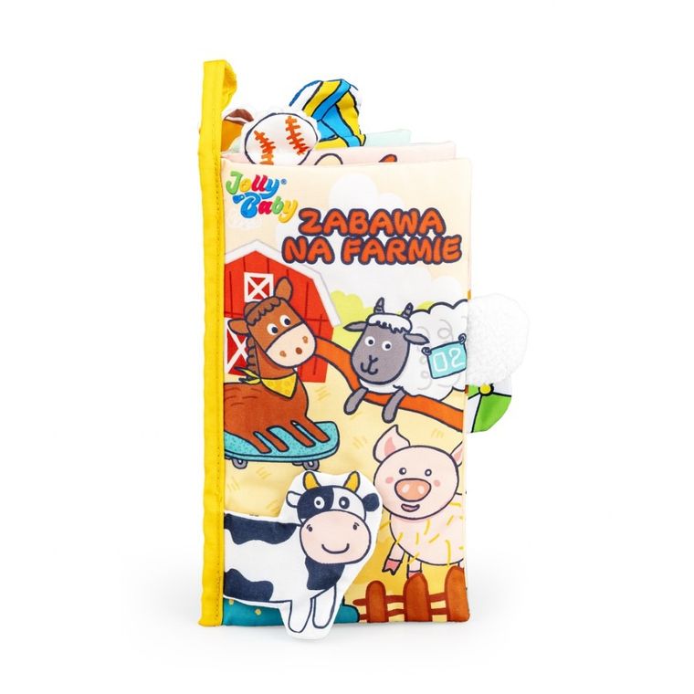 JollyBaby, Zabawa na farmie, miękka książeczka