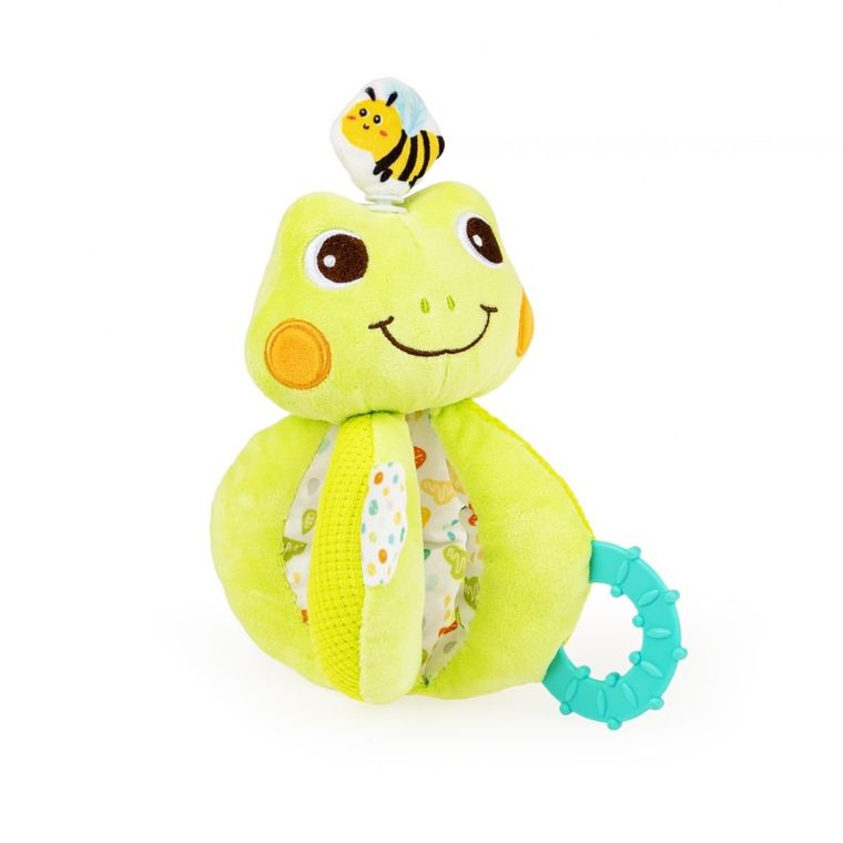 JollyBaby, Zakręcona Żaba, maskotka z grzechotką i gryzakiem