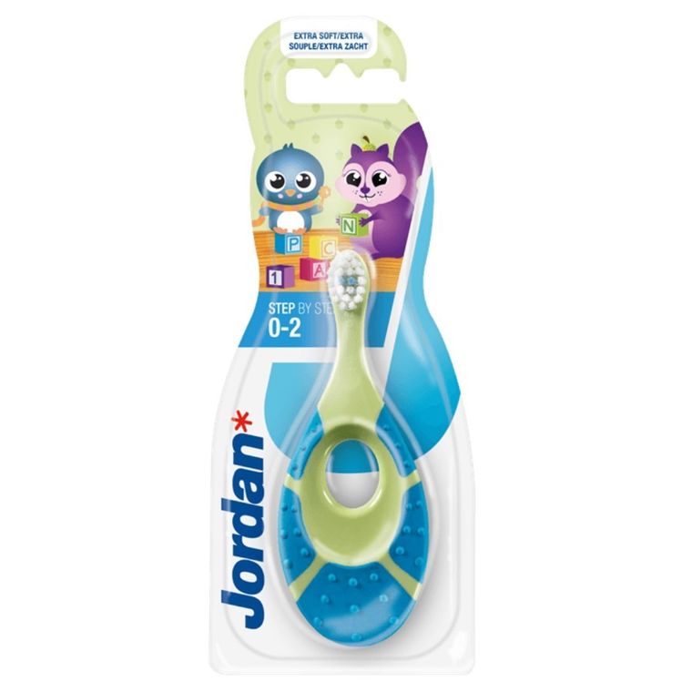 Jordan, Step by Step, szczoteczka do zębów dla dzieci 0-2 lata, miękka