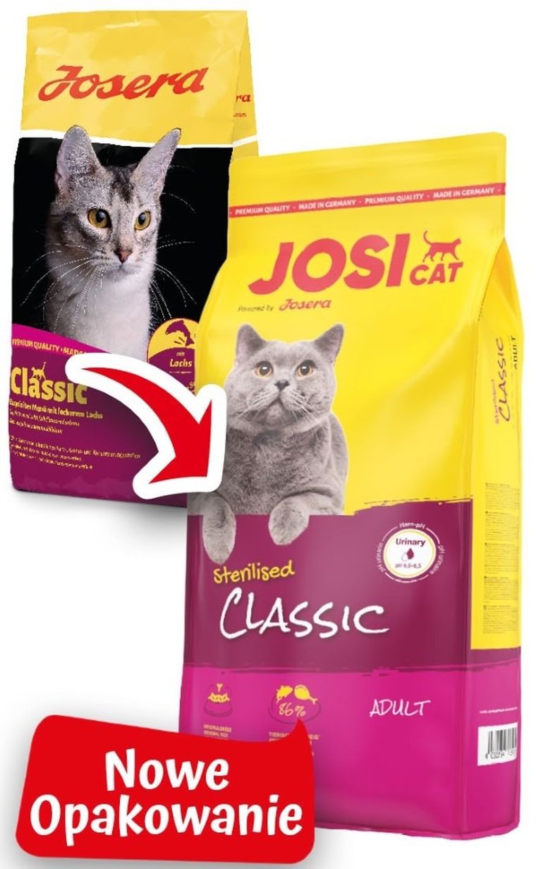 Josera, JosiCat Sterilised Classic, sucha karma dla kotów, 18 kg