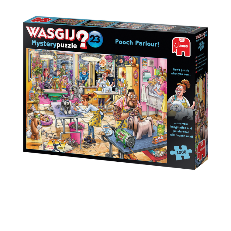 Jumbo, Wasgij Mystery, Salon dla psów, puzzle, 1000 elementów