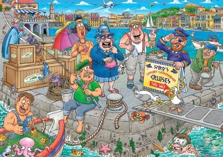 Jumbo, Wasgij, Original, Rejs Marzeń, puzzle, 1000 elementów