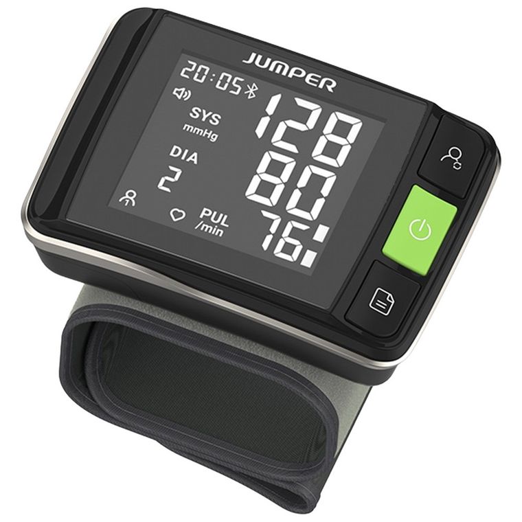 Jumper, HWA11, medyczny ciśnieniomierz nadgarstkowy z aplikacją, czarny