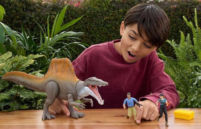 Jurassic World, Spinozaur - Zestaw grozy, dinozaur, figurki