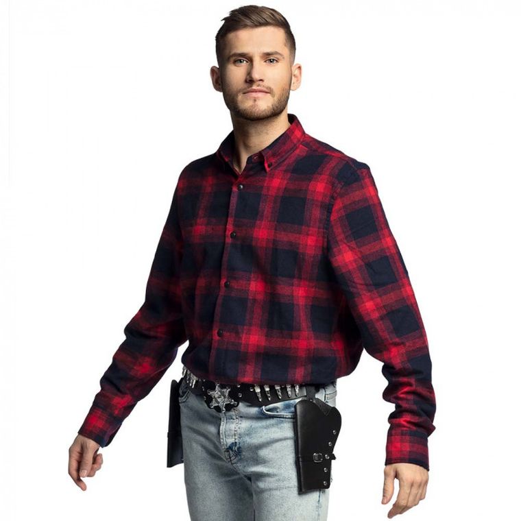 Kabura kowbojska, czarna, 130 cm, 1 szt.