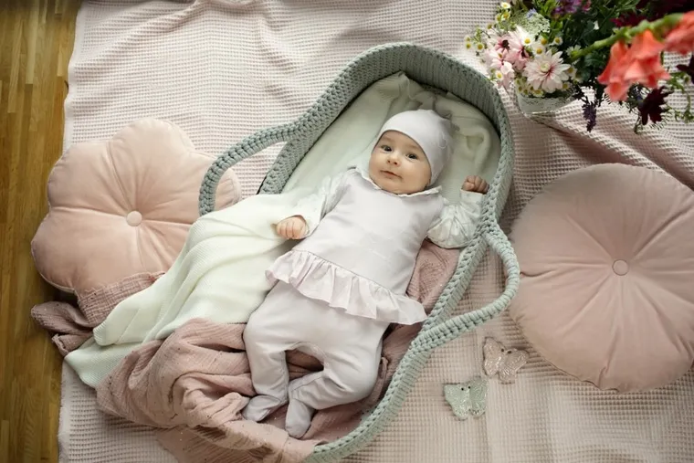 Kaftanik dziewczęcy, ecru, Charlotte, Pinokio