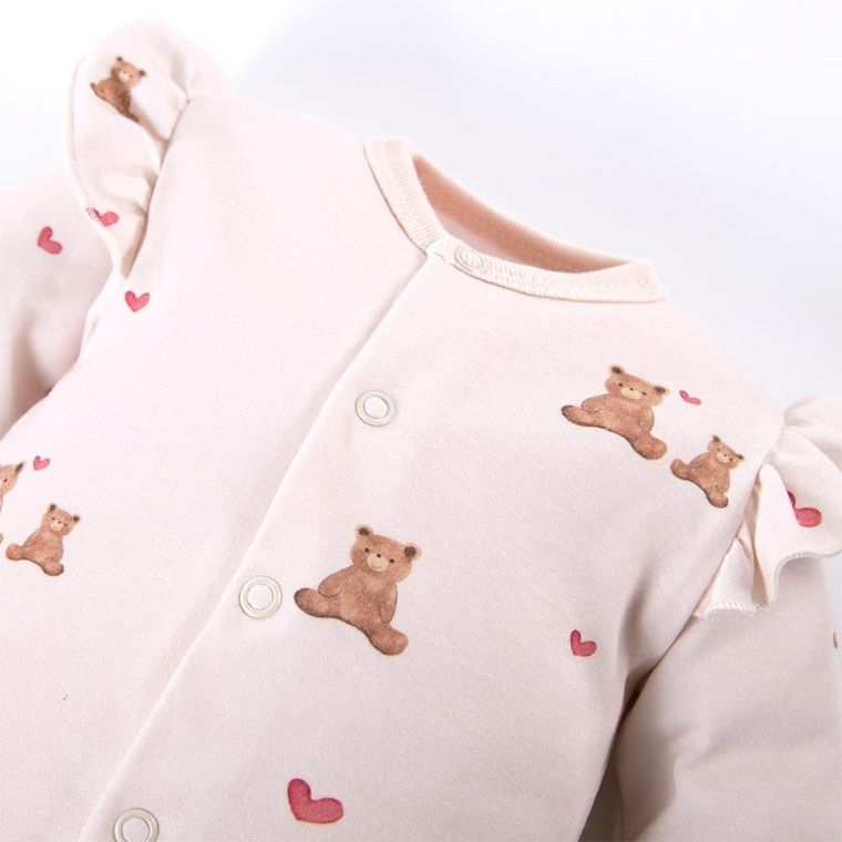 Kaftanik dziewczęcy, ecru, Eevi