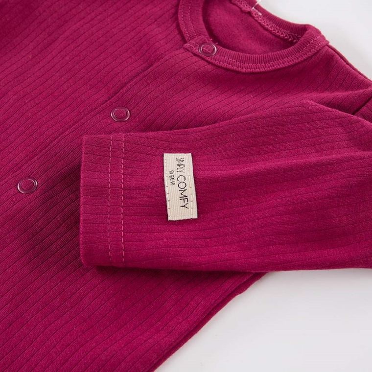 Kaftanik niemowlęcy, bordowy, Eevi