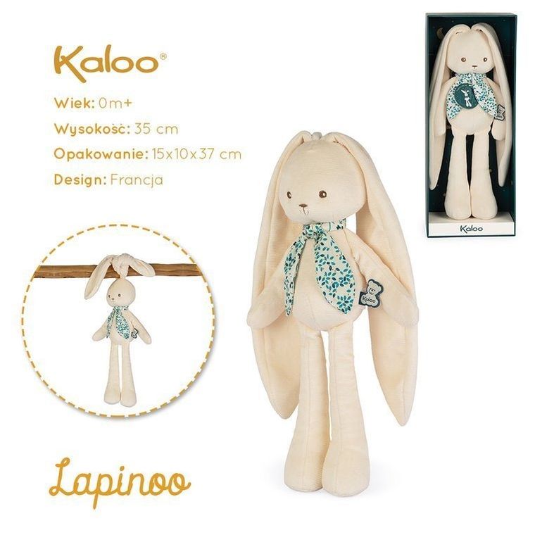 Kaloo, Lapinoo, Królik, przytulanka w pudełku, kremowy, 35 cm