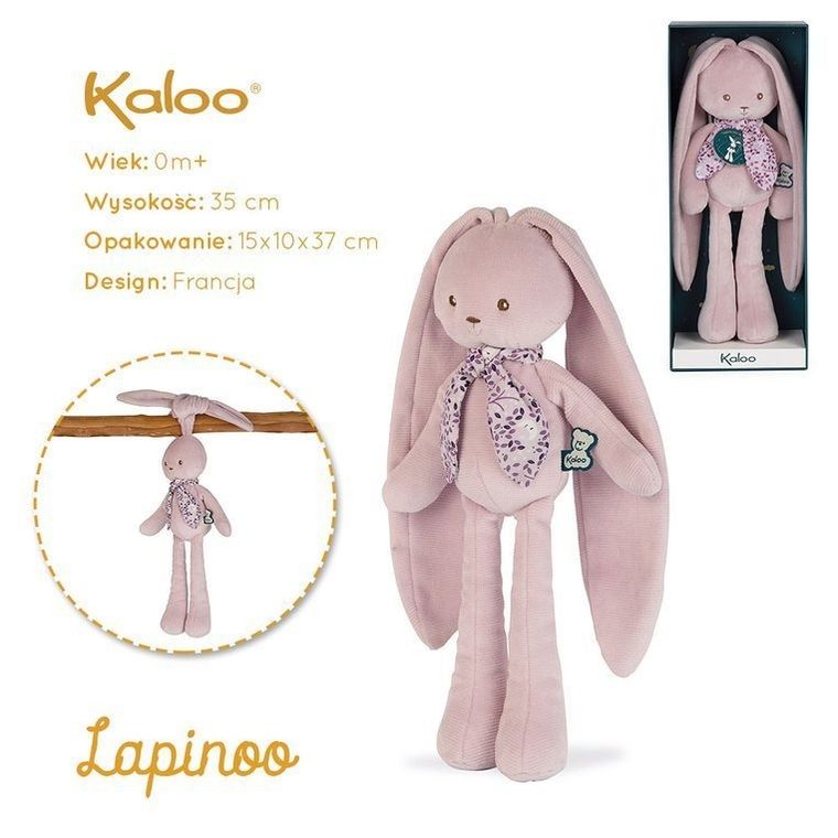 Kaloo, Lapinoo, Królik, przytulanka w pudełku, lawendowy, 35 cm