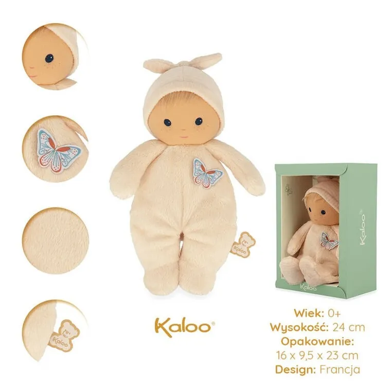 Kaloo, Tendre bebe, Jasmine, lalka w pudełku, 24 cm
