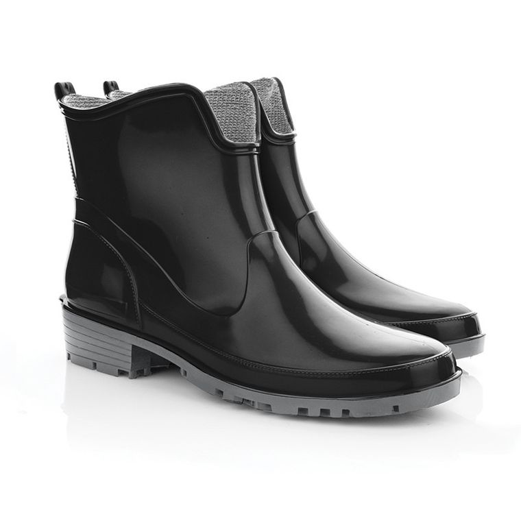 Kalosze damskie, czarne, Elke, Lemigo