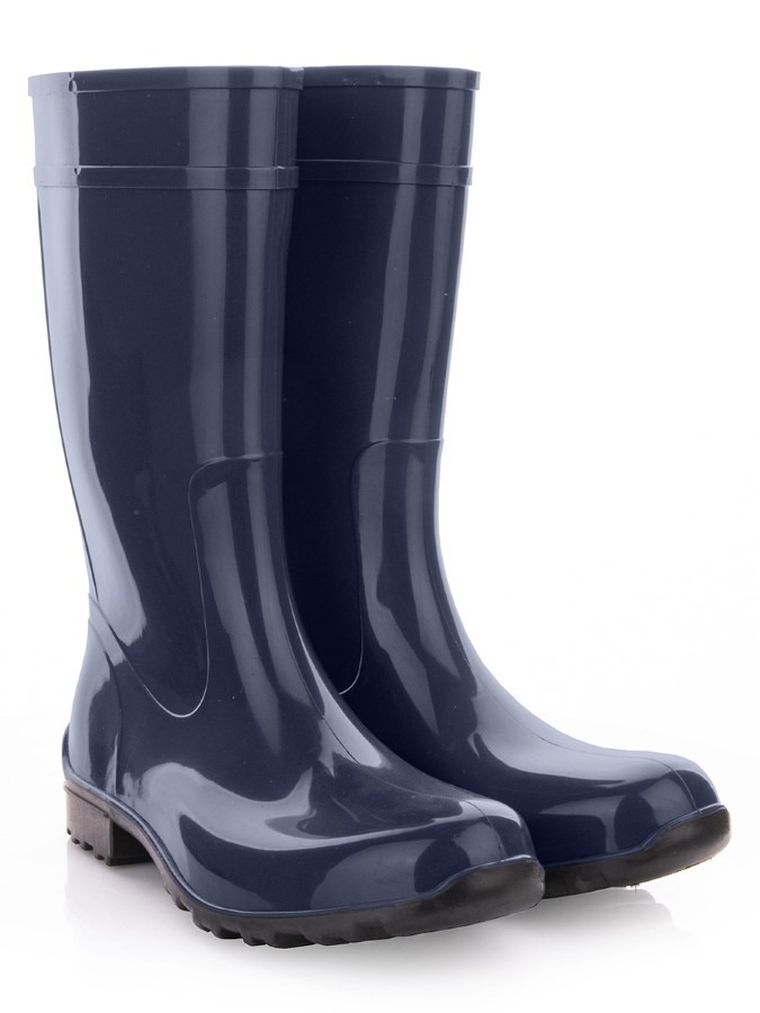 Kalosze damskie, granatowe, Ilse, Lemigo