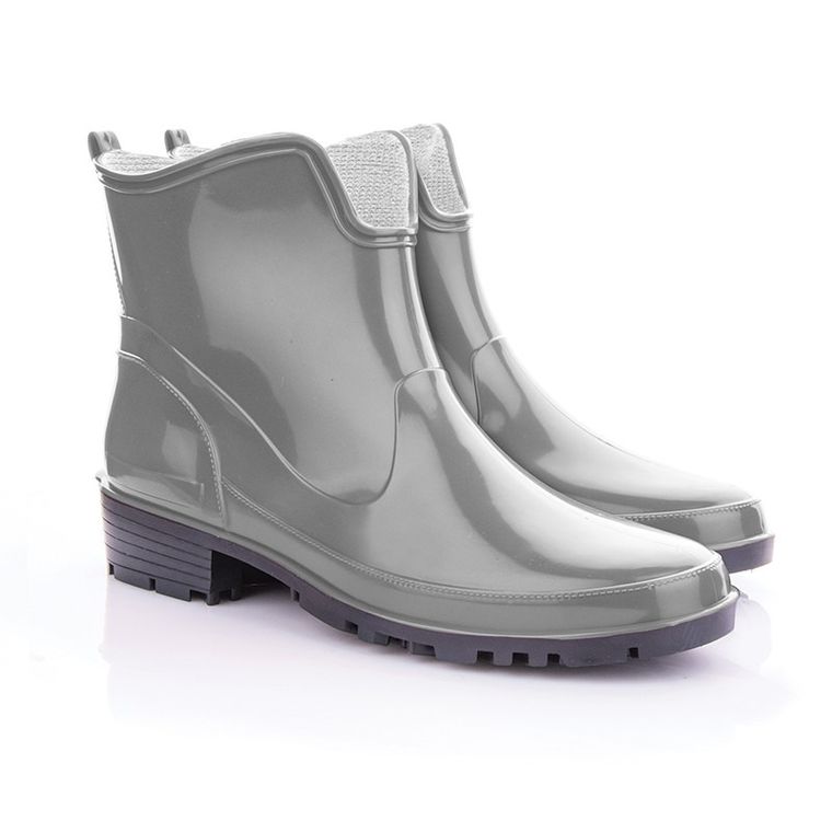 Kalosze damskie, szare, Elke, Lemigo