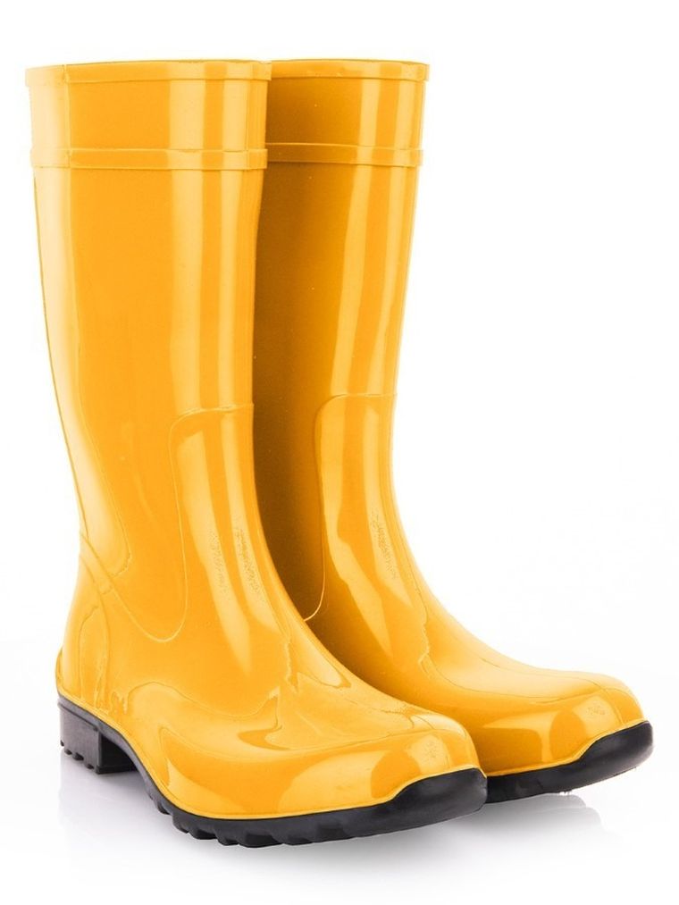 Kalosze damskie, żółte, Ilse, Lemigo