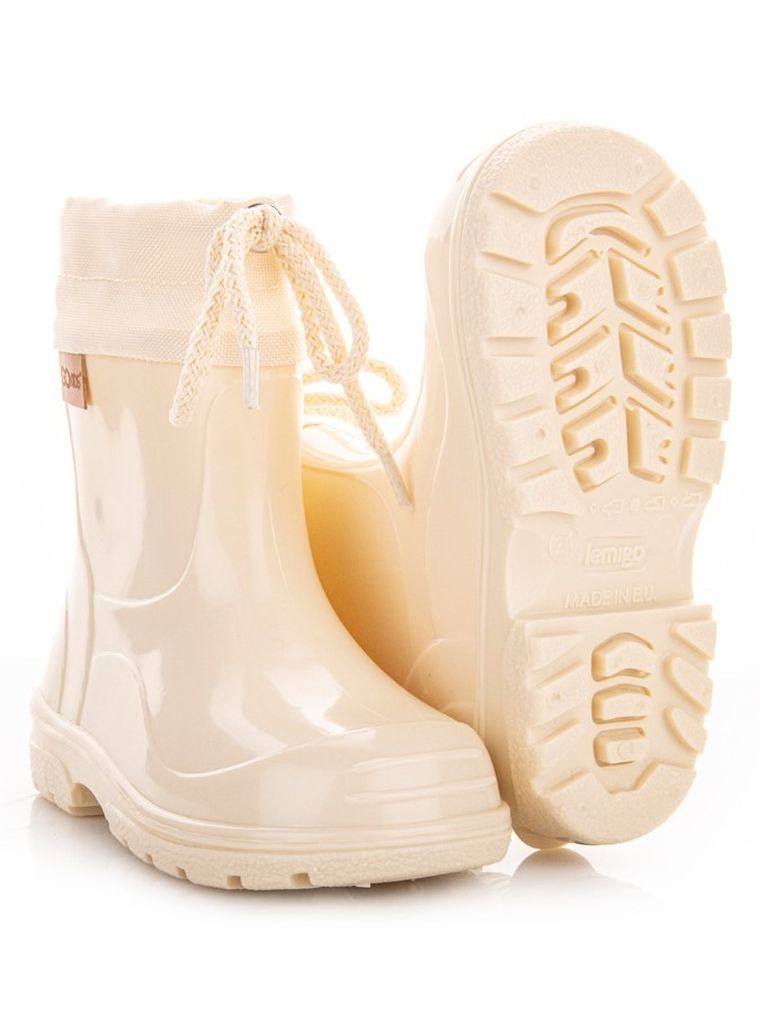 Kalosze dziecięce, beżowe, Lemigo