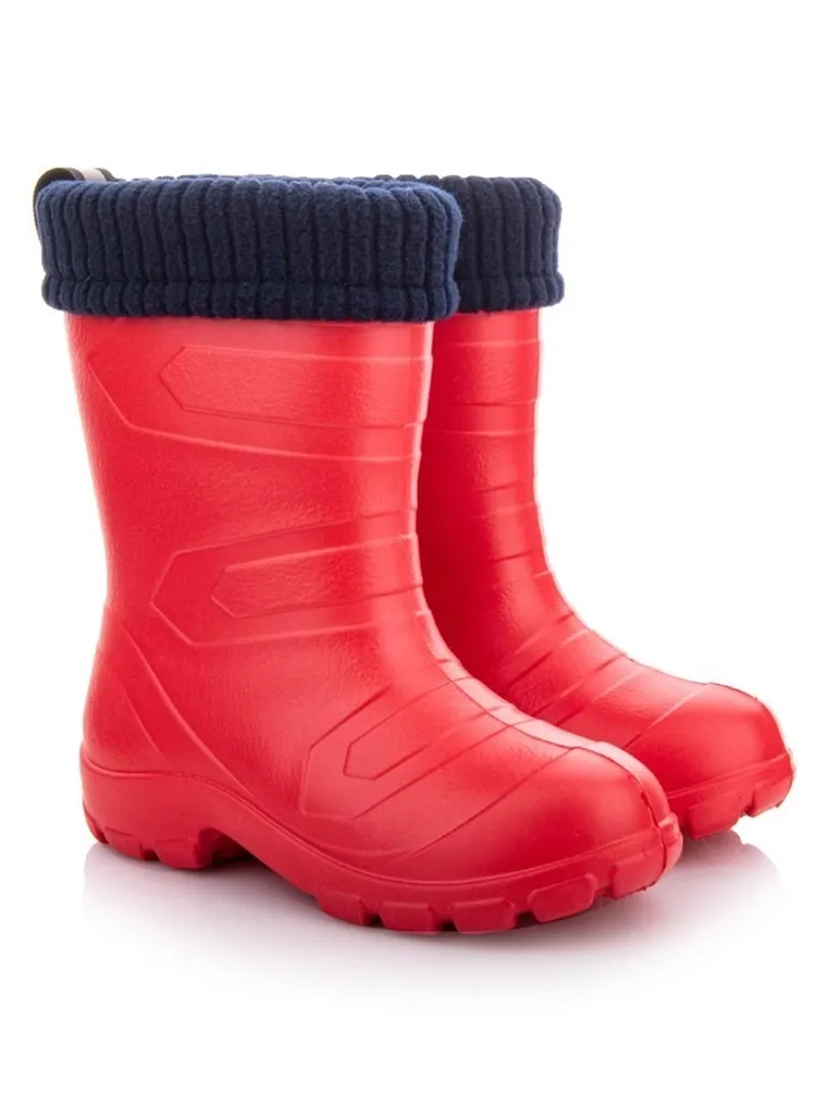 Kalosze dziecięce, czerwone, ocieplane, Aspen, Lemigo