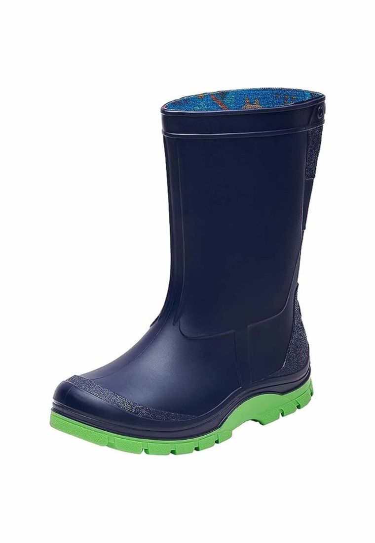 Kalosze dziecięce, granatowo-zielone, Realpaks