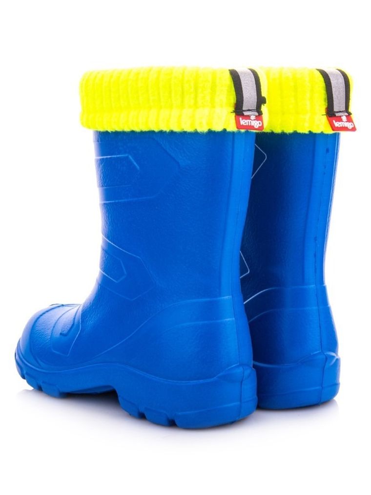 Kalosze dziecięce, niebieskie, ocieplane, Aspen, Lemigo