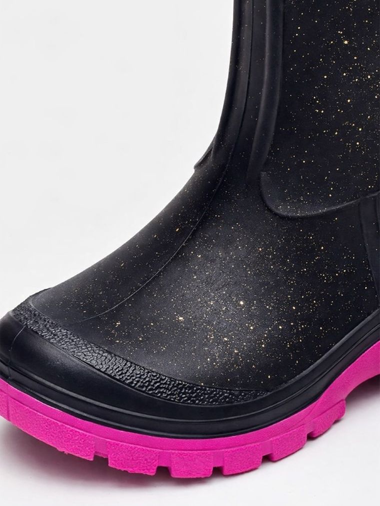 Kalosze dziewczęce, czarne, Realpaks