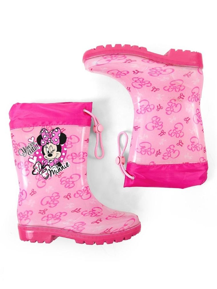 Kalosze dziewczęce, różowe, Myszka Minnie, Perletti