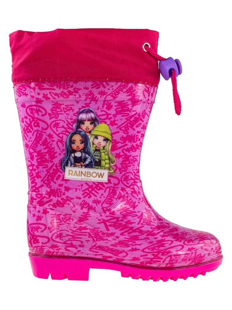 Kalosze dziewczęce, różowe, Rainbow High, Perletti