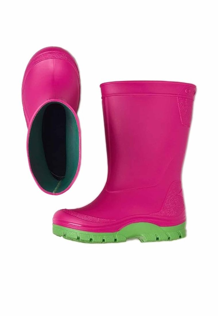Kalosze dziewczęce, różowo-zielone, Realpaks