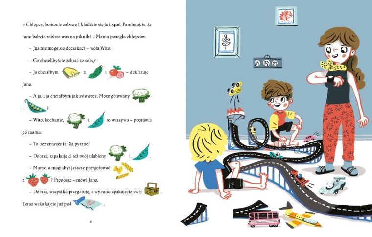 Kamień na pikniku. Jano i Wito uczą mówić