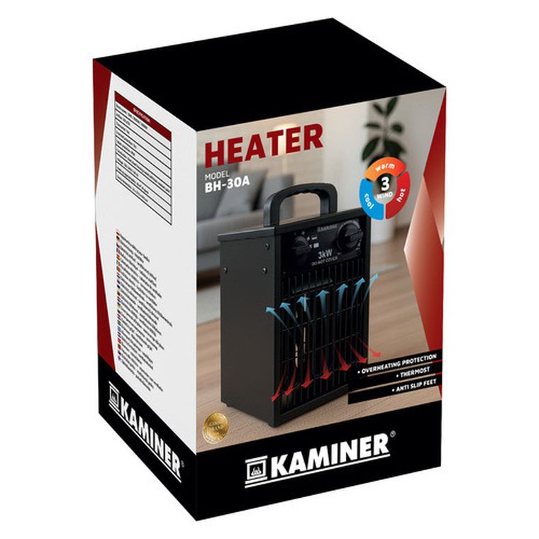 Kaminer, nagrzewnica elektryczna, farelka