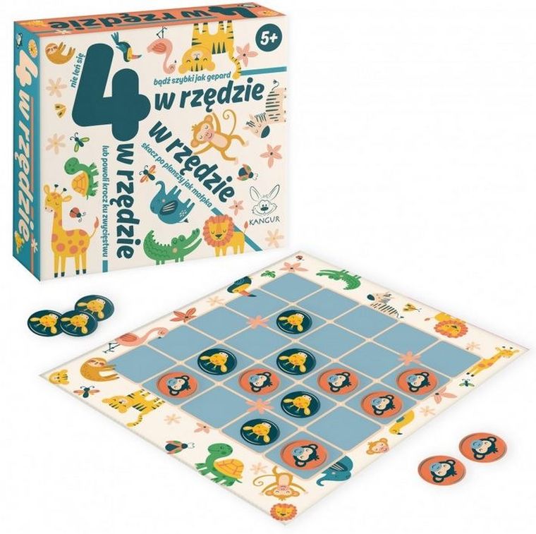 Kangur, 4 w rzędzie, gra familijna