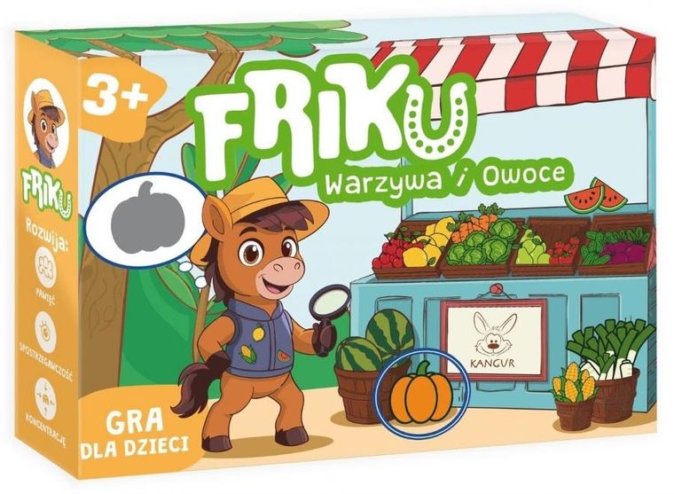 Kangur, Friku, Warzywa i Owoce, gra edukacyjna