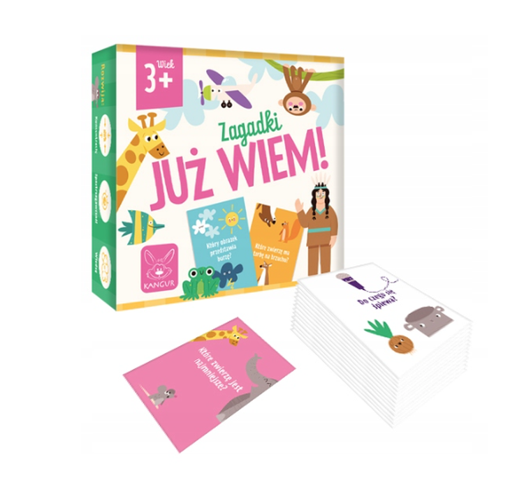 Kangur, Już Wiem, zagadki, gra familijna