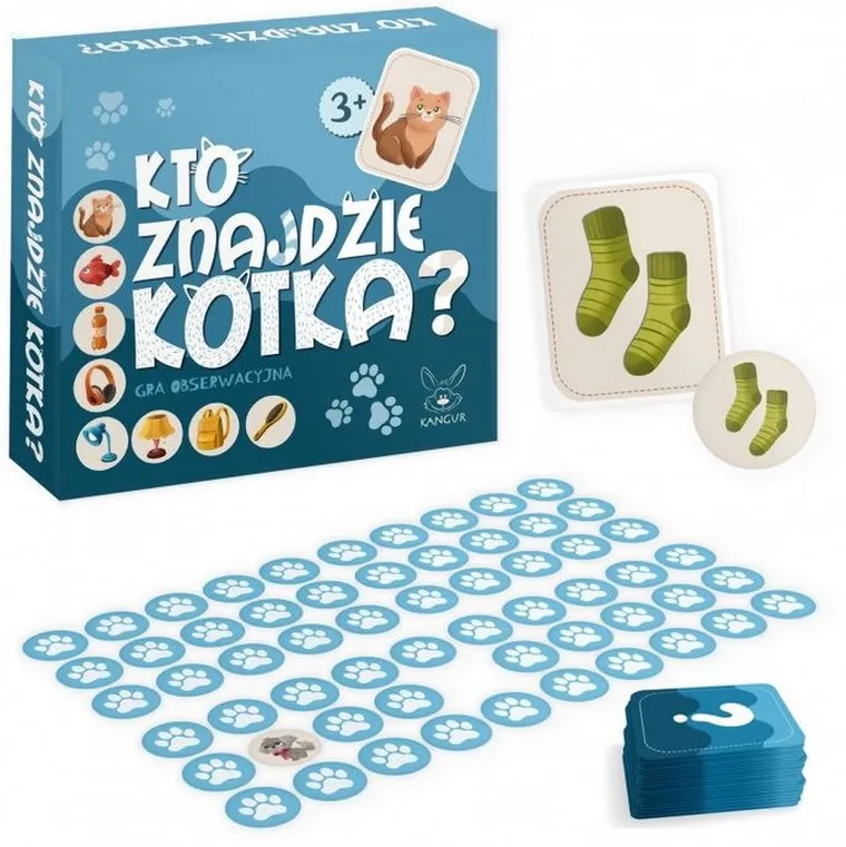 Kangur, Kto znajdzie kotka? gra obserwacyjna