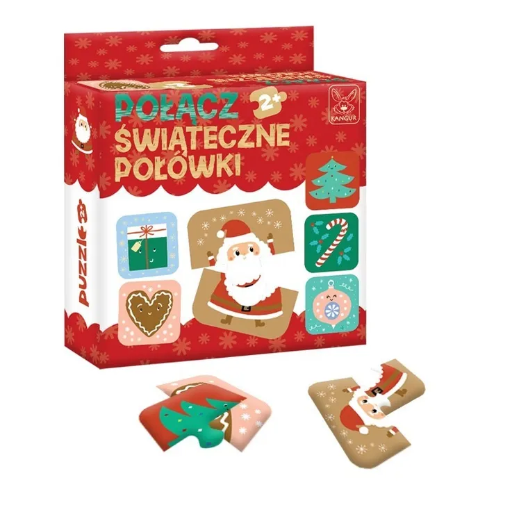 Kangur, Połącz Świąteczne Połówki, układanka