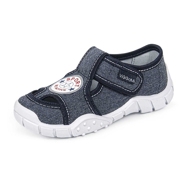 Kapcie chłopięce, denim, Adaś, Vi-Gga-Mi