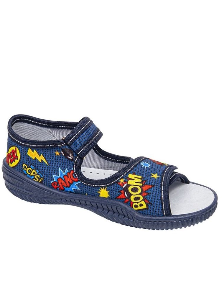 Kapcie chłopięce, granatowe, Vi-GGa-Mi